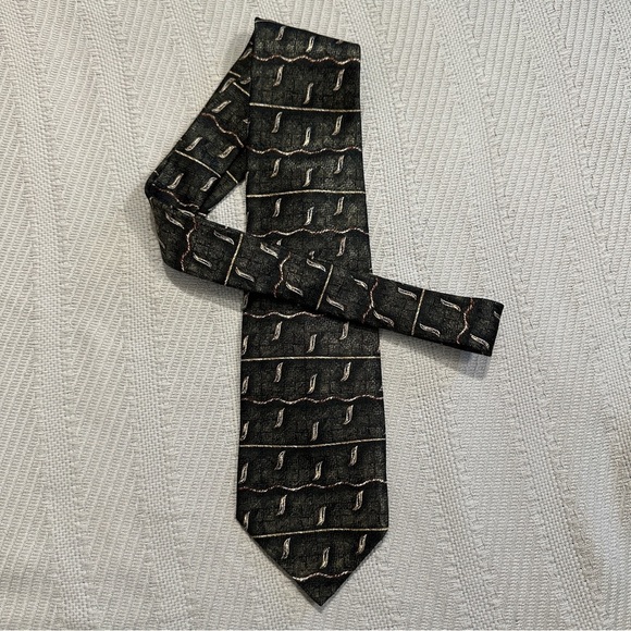 Lamberti necktie, 100% silk, made in Italy, office, date night, evening - Picture 5 of 9